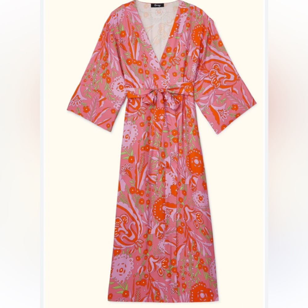 Cravings - The Dolcezza Wrap Robe in Rosa - Picture 2 of 12